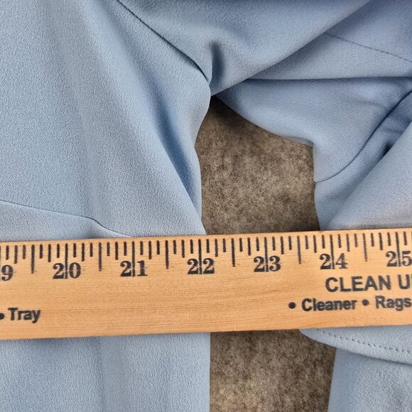 Calvin Klein Womens Blue Ruffle Sleeve Dress 20W Polyester - Picture 7 of 7